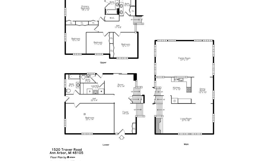 1520 Traver Rd, Ann Arbor, MI 48105 - 5 Beds, 4 Bath