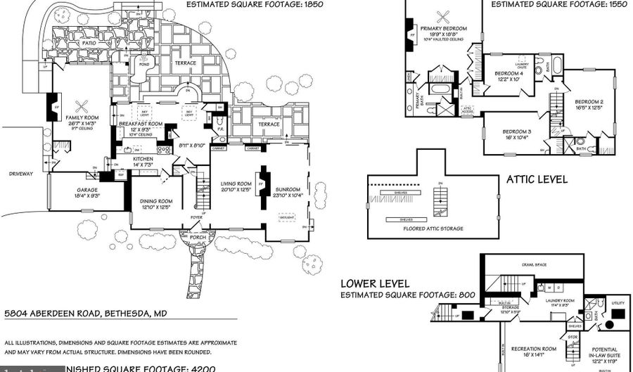 5804 ABERDEEN Rd, Bethesda, MD 20817 - 4 Beds, 5 Bath
