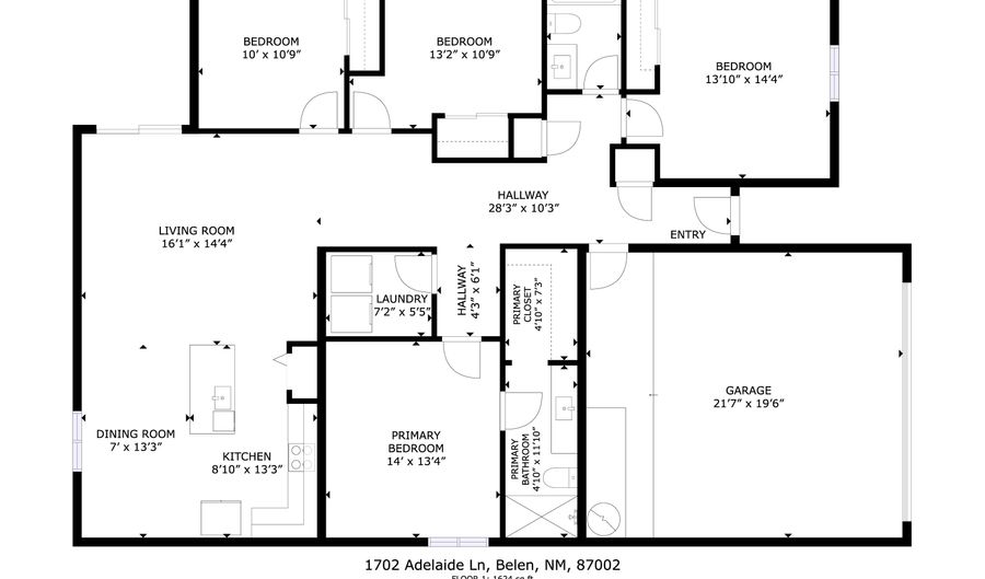 1702 Adelaide Ln, Belen, NM 87002 - 4 Beds, 2 Bath