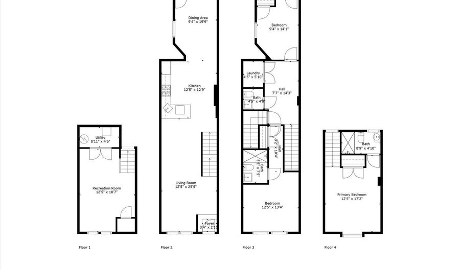 1614 BARCLAY St, Baltimore, MD 21202 - 3 Beds, 4 Bath