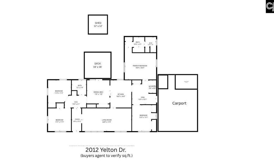 2012 Yelton Dr, Camden, SC 29020 - 4 Beds, 2 Bath