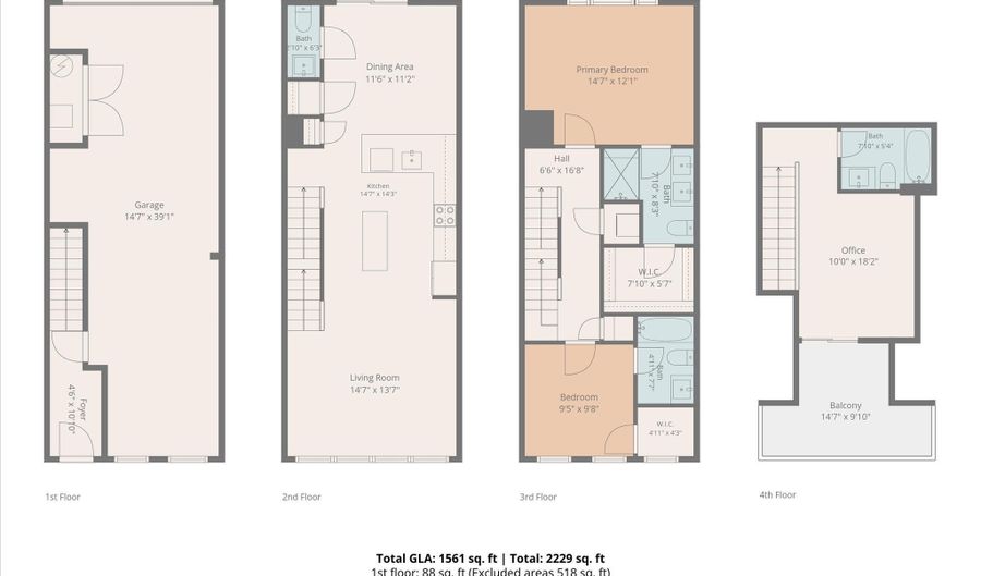 739 Anderson St, Charlotte, NC 28205 - 2 Beds, 4 Bath