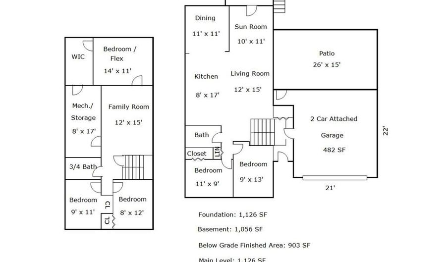 880 Whitney Dr, Apple Valley, MN 55124 - 5 Beds, 2 Bath
