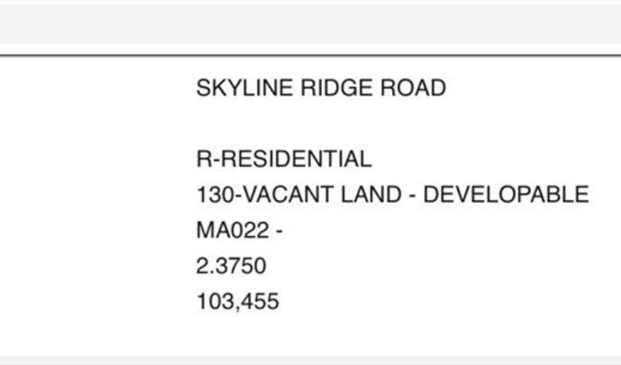 Skyline Ridge Rd. lot 7, Becket, MA 01223 - 0 Beds, 0 Bath