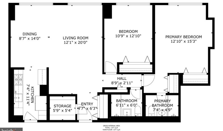 10401 GROSVENOR Pl 506, Rockville, MD 20852 - 2 Beds, 2 Bath