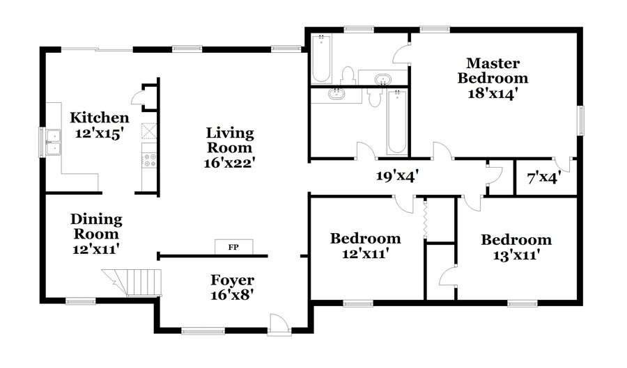 1172 Norfolk, Acworth, GA 30102 - 3 Beds, 2 Bath