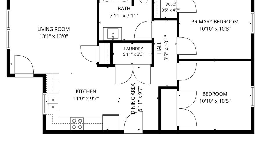 1913 Potosi Rd, Abilene, TX 79602 - 2 Beds, 1 Bath