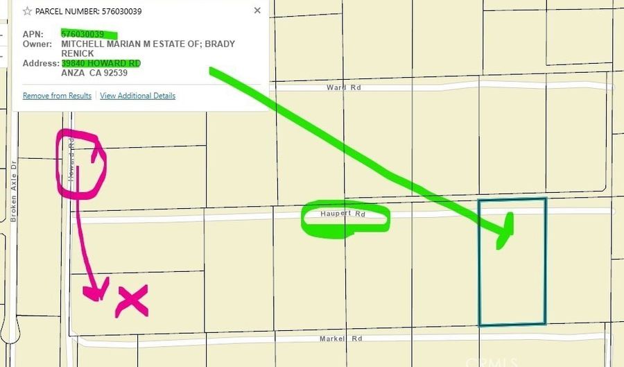 39840 Howard Rd, Anza, CA 92539 - 0 Beds, 0 Bath