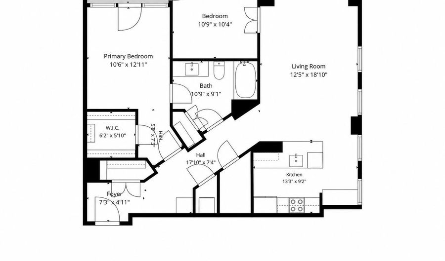 631 D St NW 633, Washington, DC 20004 - 2 Beds, 1 Bath