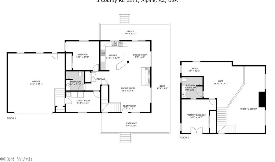 5 County Rd 2271, Alpine, AZ 85920 - 2 Beds, 2 Bath