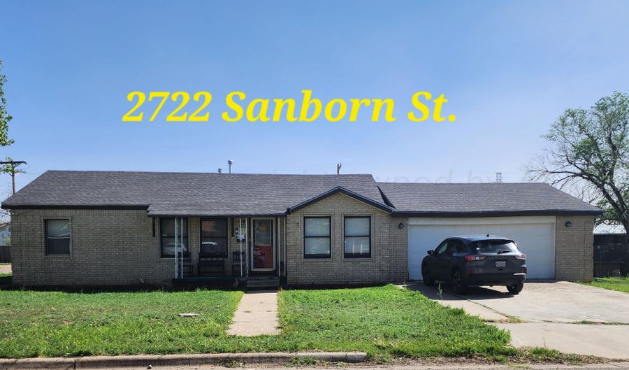 2722 SANBORN St, Amarillo, TX 79107 - 3 Beds, 1 Bath