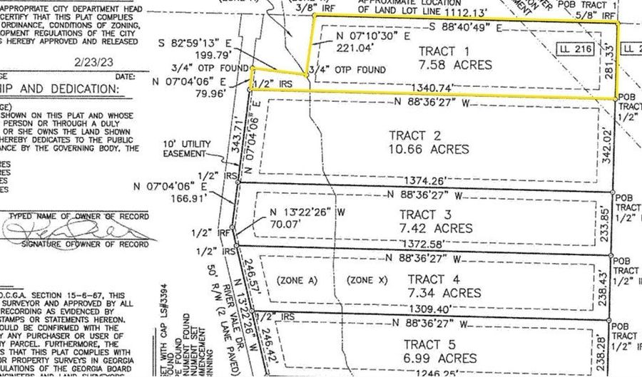 Tract 1 Rivervale Drive, Bainbridge, GA 39817 - 0 Beds, 0 Bath