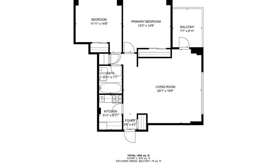 1111 ARLINGTON Blvd #530, Arlington, VA 22209 - 2 Beds, 1 Bath