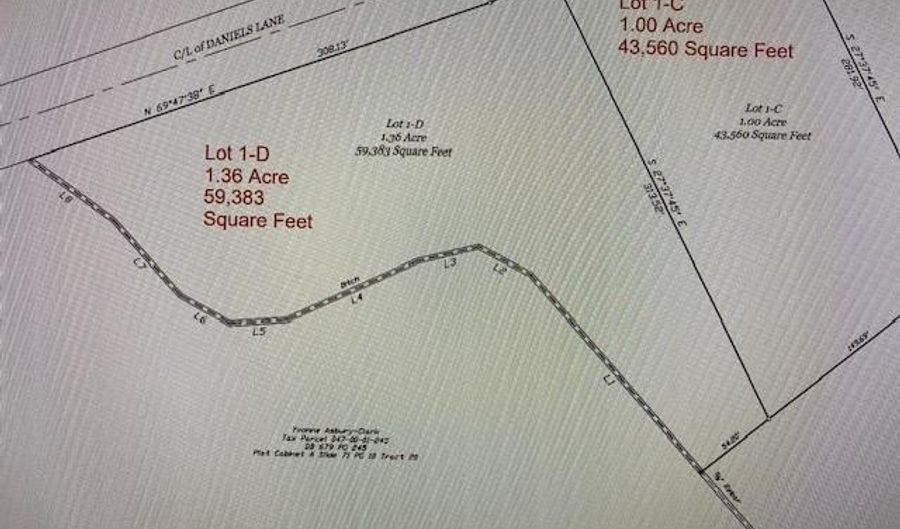 Daniels Lane lot 1-D, Bennettsville, SC 29512 - 0 Beds, 0 Bath