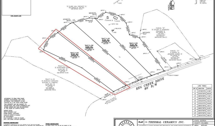 6205 Keg Creek Dr Lot 1, Appling, GA 30802 - 0 Beds, 0 Bath