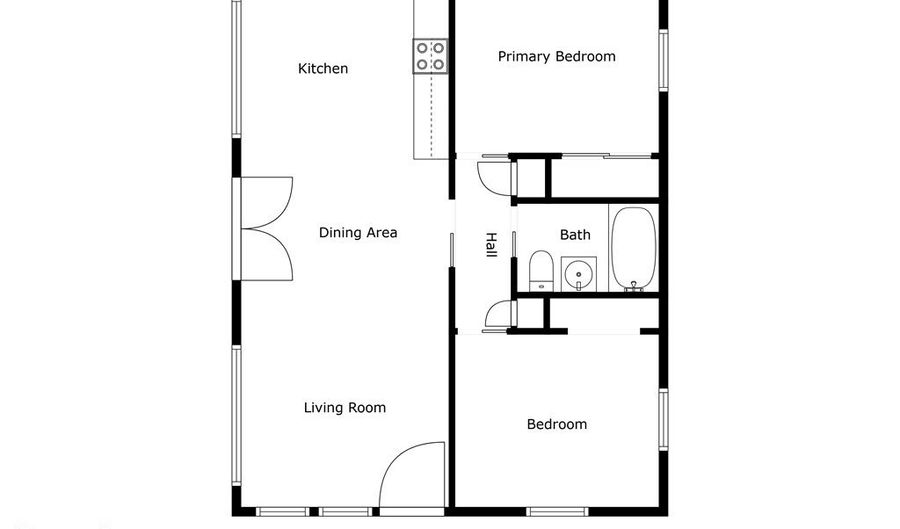 1447 Snow Lake Dr, Ashland, MS 38603 - 2 Beds, 1 Bath