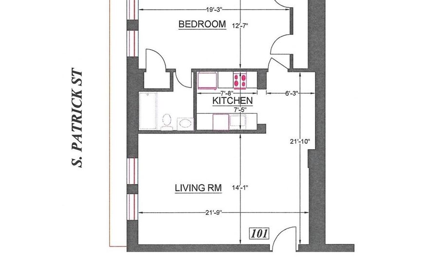 207 S PATRICK St 101, Alexandria, VA 22314 - 1 Beds, 1 Bath