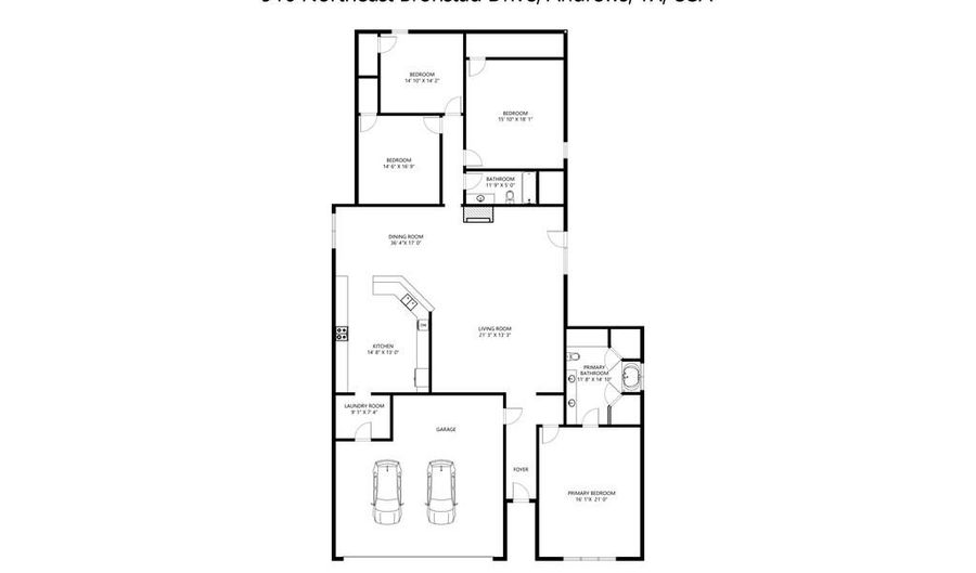 916- B Bronstad Dr, Andrews, TX 79714 - 4 Beds, 2 Bath