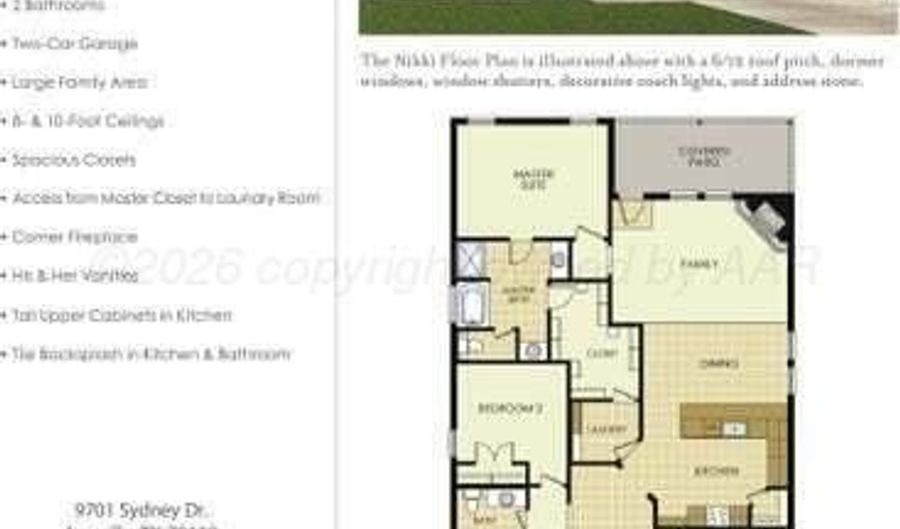 9701 SYDNEY Dr, Amarillo, TX 79119 - 3 Beds, 2 Bath
