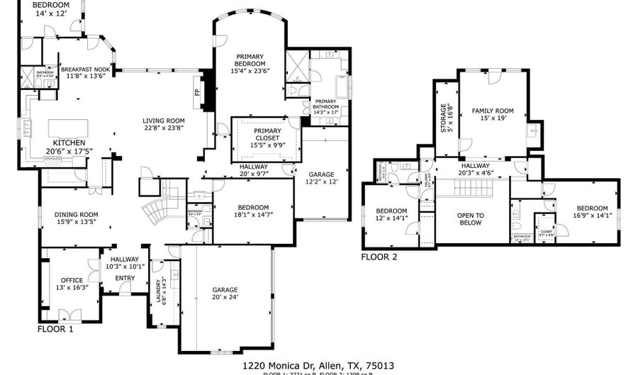 1220 Monica Dr, Allen, TX 75013 - 4 Beds, 5 Bath
