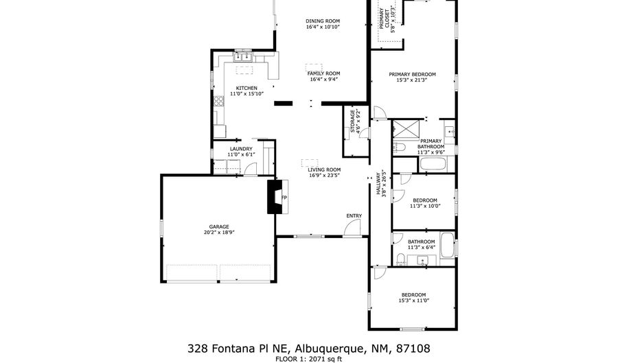 328 Fontana Pl NE, Albuquerque, NM 87108 - 3 Beds, 2 Bath