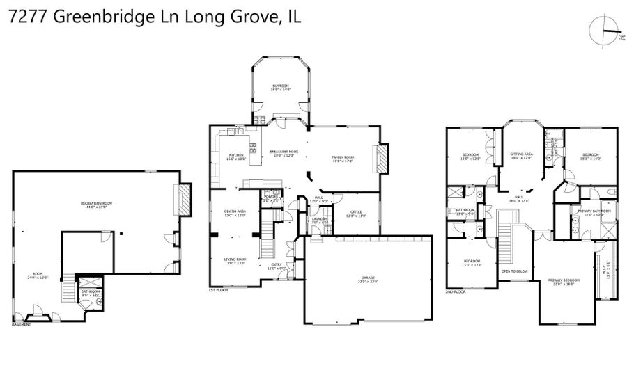 7277 Greenbridge Ln, Long Grove, IL 60060 - 4 Beds, 5 Bath