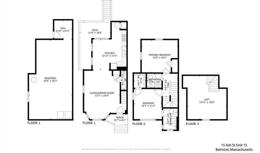 15 Ash St 15, Belmont, MA 02478 - 2 Beds, 3 Bath