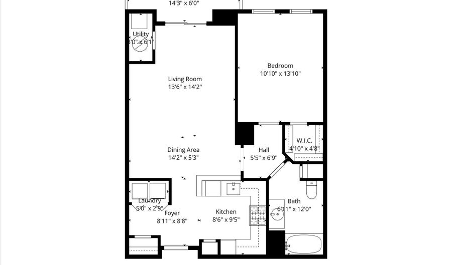 2465 ARMY NAVY Dr 1-203, Arlington, VA 22206 - 1 Beds, 1 Bath