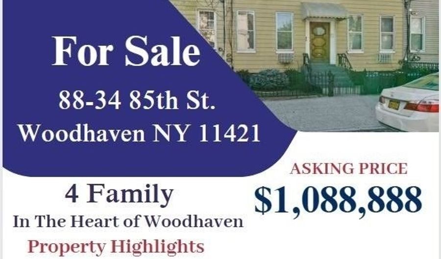 88-34 85th St, Woodhaven, NY 11421 - 8 Beds, 4 Bath