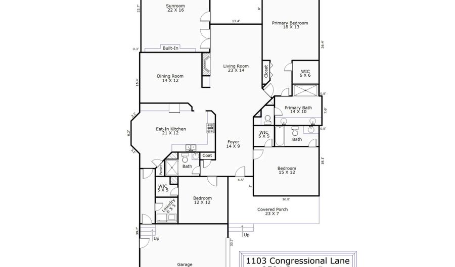 1103 Congressional Ln, Wilmington, NC 28411 - 3 Beds, 3 Bath