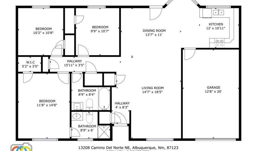 13208 CAMINO DEL NORTE NE, Albuquerque, NM 87123 - 3 Beds, 2 Bath