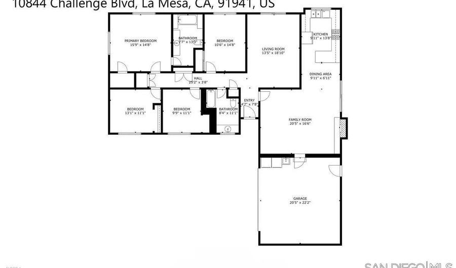 10844 Challenge Blvd, La Mesa, CA 91941 - 4 Beds, 2 Bath