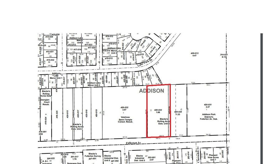 436 W Fullerton Ave, Addison, IL 60101 - 0 Beds, 0 Bath