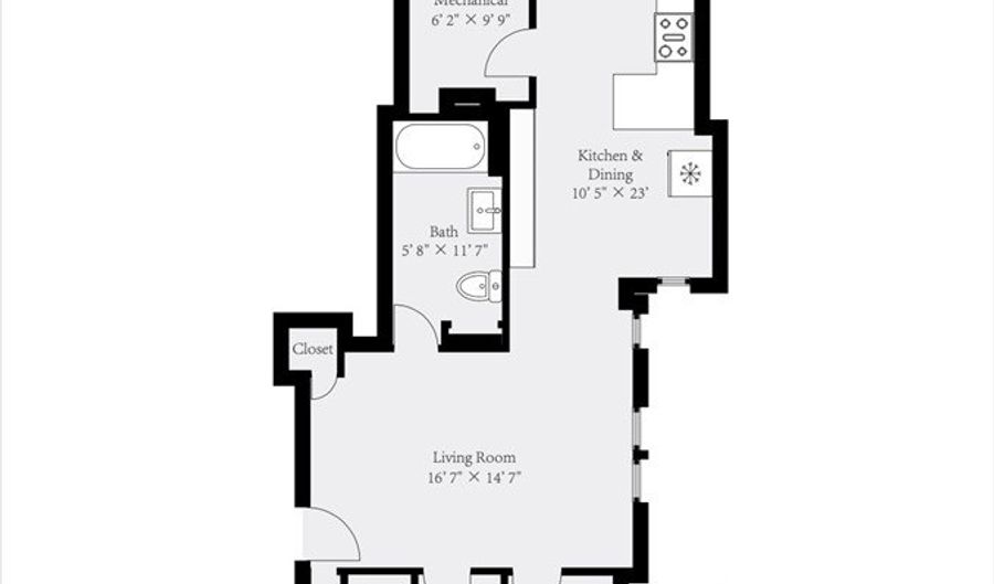 12 Foster 1A, Boston, MA 02109 - 2 Beds, 1 Bath