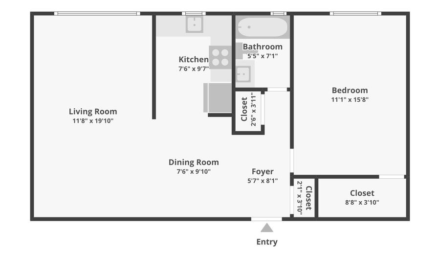 55 W 1ST St C6, Bayonne, NJ 07002 - 1 Beds, 1 Bath