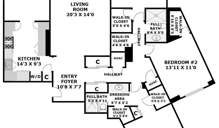 5904 MOUNT EAGLE Dr 718, Alexandria, VA 22303 - 3 Beds, 2 Bath