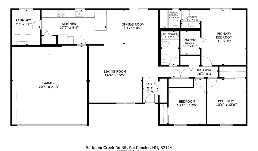 91 Idaho Creek Rd NE, Albuquerque, NM 87124 - 3 Beds, 2 Bath