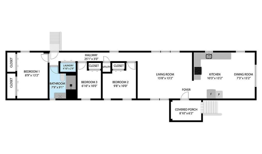 3008 TERRY Rd #1, Cheyenne, WY 82007 - 3 Beds, 1 Bath