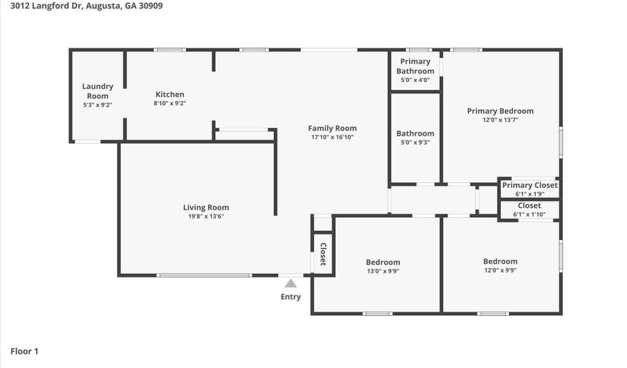 3012 Langford Dr, Augusta, GA 30909 - 3 Beds, 2 Bath