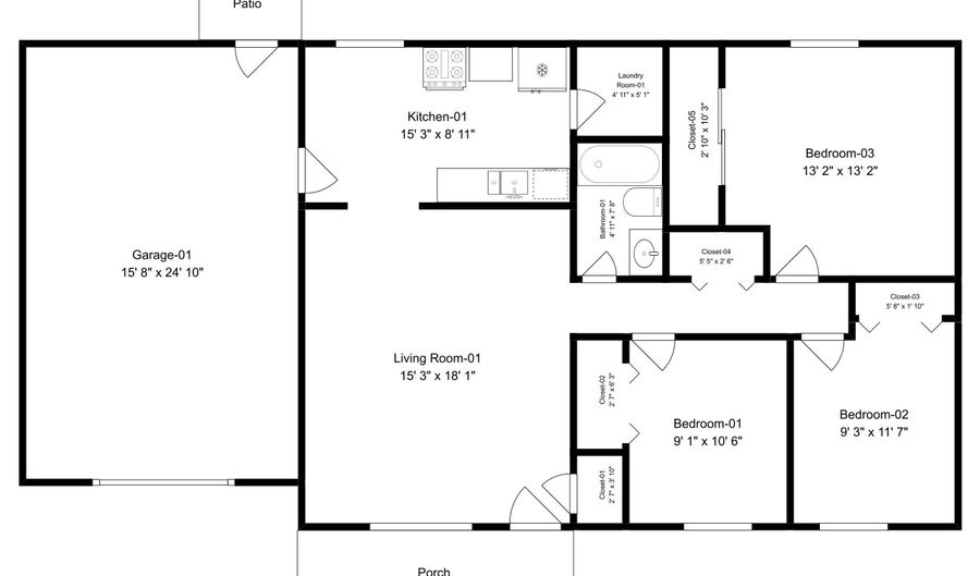 8933 Rock Island Ct, Indianapolis, IN 46217 - 3 Beds, 1 Bath