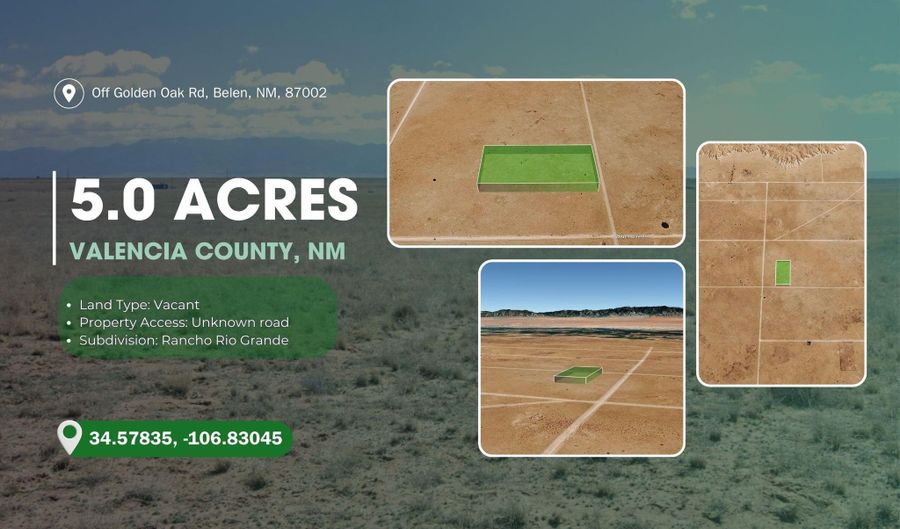 Golden Oak Road, Belen, NM 87002 - 0 Beds, 0 Bath