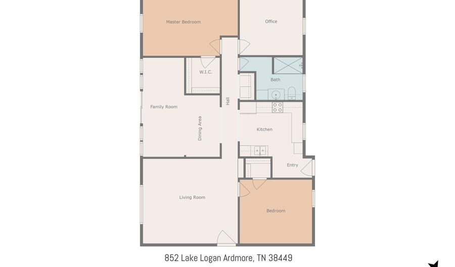 852 Lake Logan Rd, Ardmore, TN 38449 - 3 Beds, 1 Bath