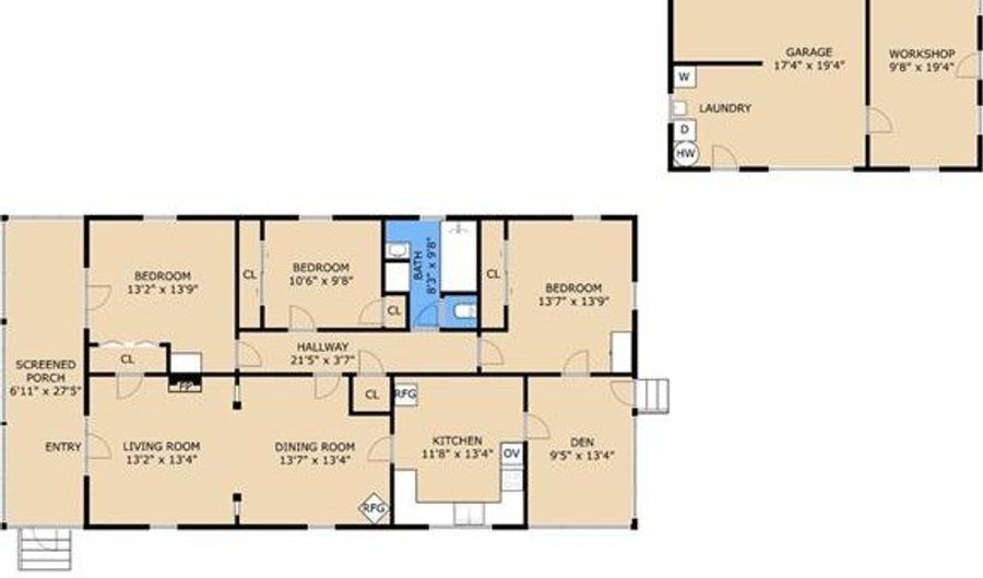 10767 RIVER Rd, Ama, LA 70031 - 3 Beds, 1 Bath