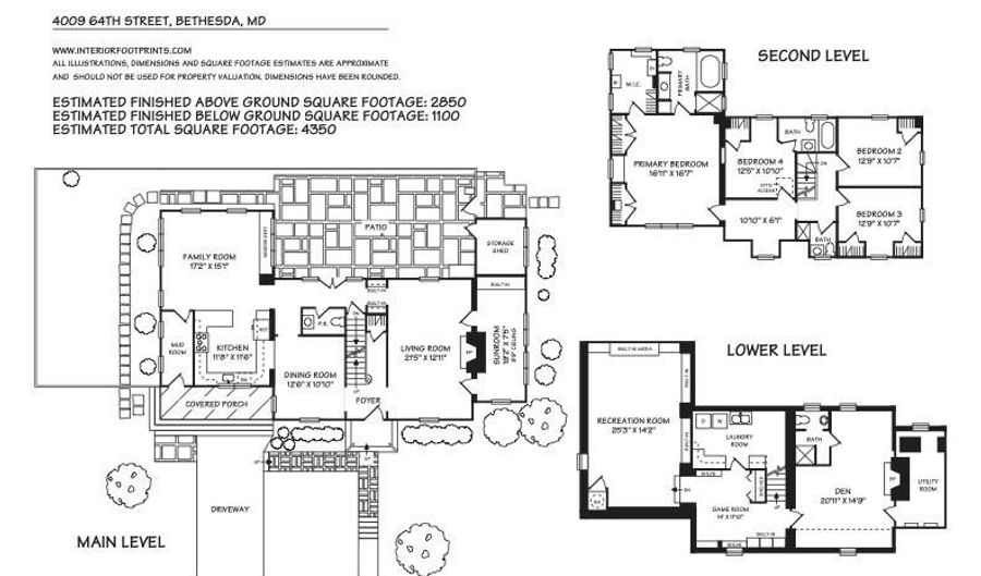 4009 64TH St, Bethesda, MD 20816 - 4 Beds, 5 Bath