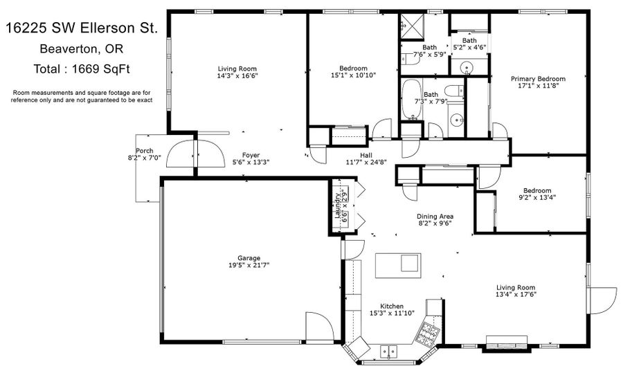 16225 SW ELLERSON St, Beaverton, OR 97007 - 3 Beds, 2 Bath