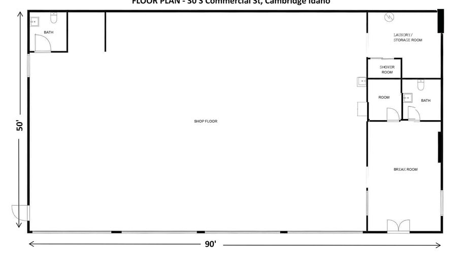 30 S Commercial St, Cambridge, ID 83610 - 1 Beds, 2 Bath