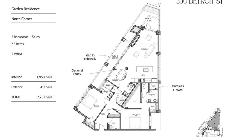 330 Detroit St 101, Ann Arbor, MI 48104 - 2 Beds, 3 Bath