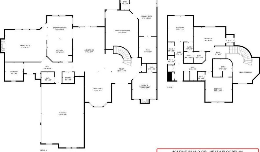 504 Pine Island Cir, Heath, TX 75032 - 4 Beds, 5 Bath