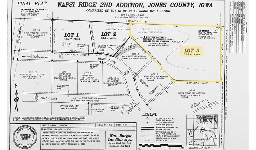 Wapsi Ridge Lot 3, Anamosa, IA 52205 - 0 Beds, 0 Bath