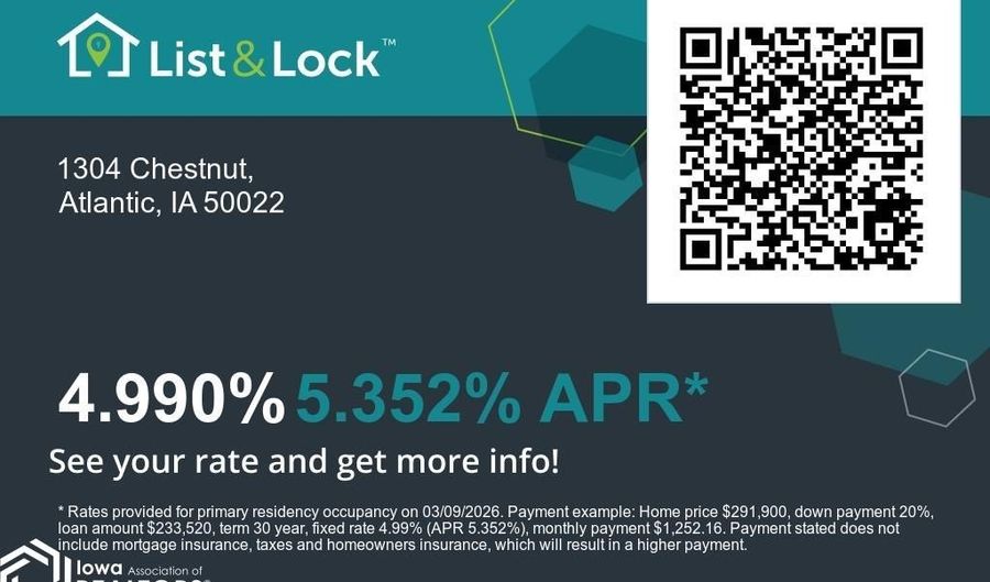 1304 Chestnut St, Atlantic, IA 50022 - 5 Beds, 2 Bath